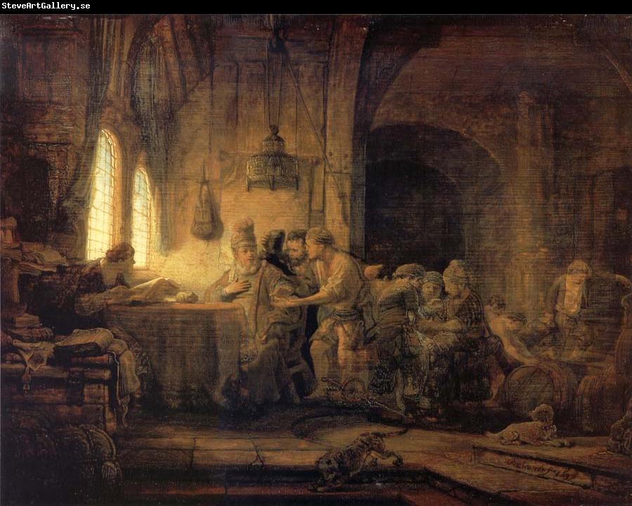 REMBRANDT Harmenszoon van Rijn The Parable of The Labourers in the vineyard